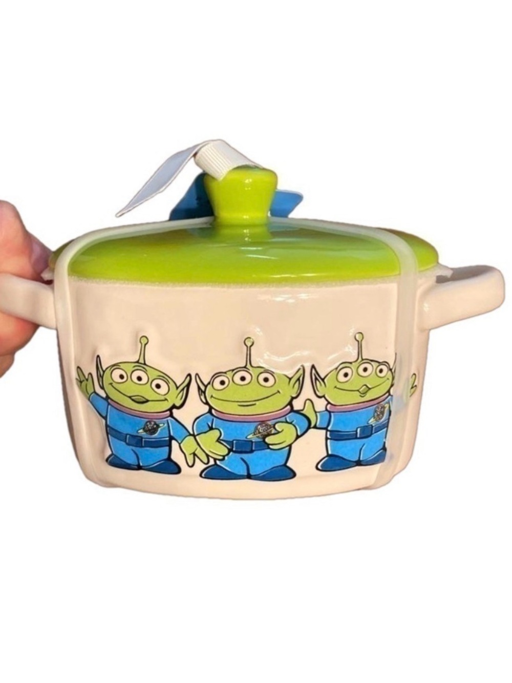 Rae Dunn Disney Pixar Toy Story Alien Mini Baker Prepare To Be Chosen Lidded NWT